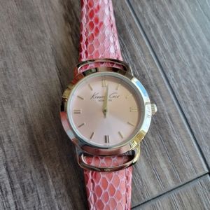 Kenneth Cole Pink Leather Watch